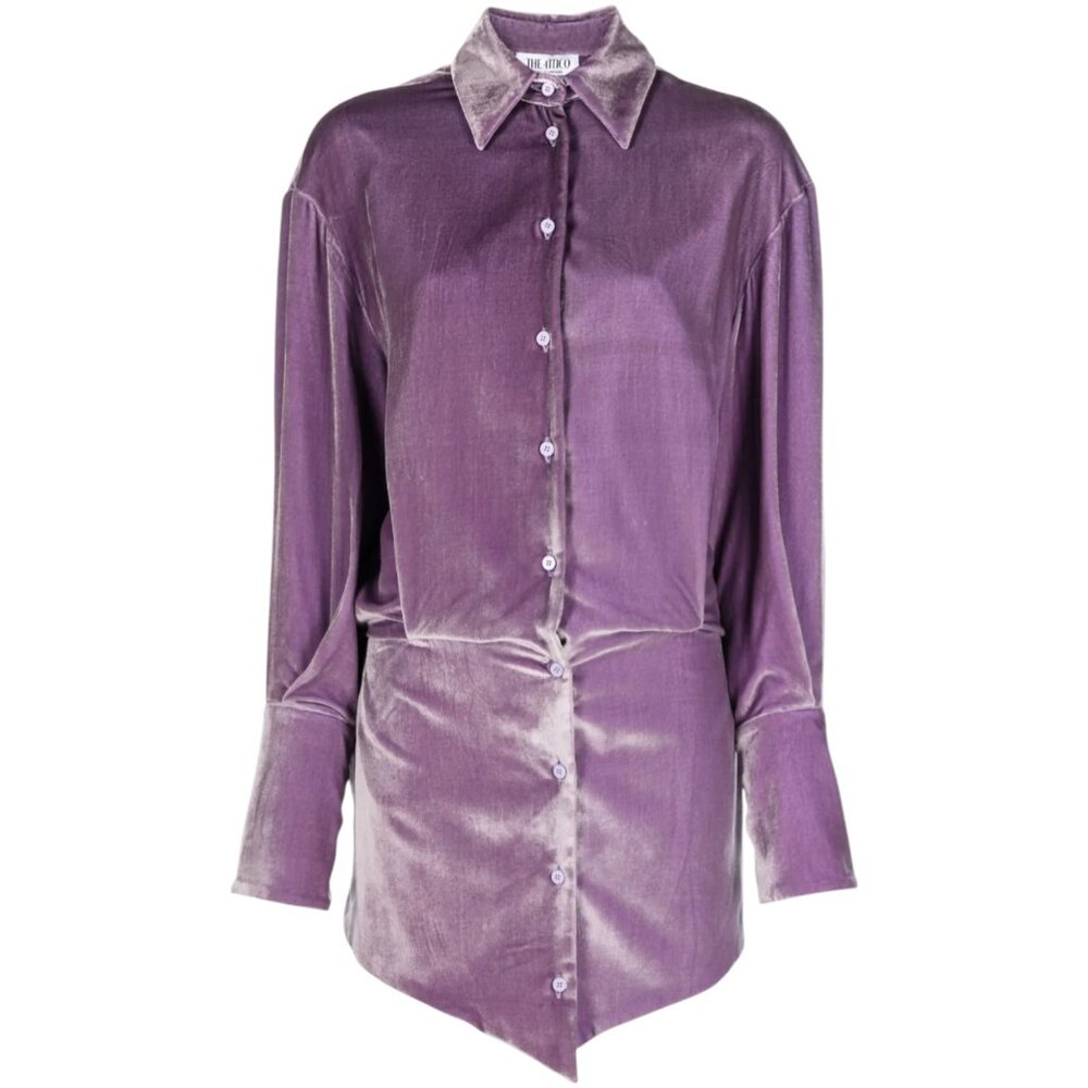 NWT The Attico Sylvie Velvet Minidress - Lavender - IT 36 (US 0/2) - MSRP $990